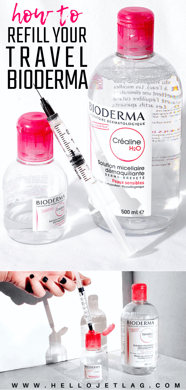 Refilling your travel sized Bioderma bottle is no easy task as the company has created them with non-removable lids. Keep reading for an easy solution under $10