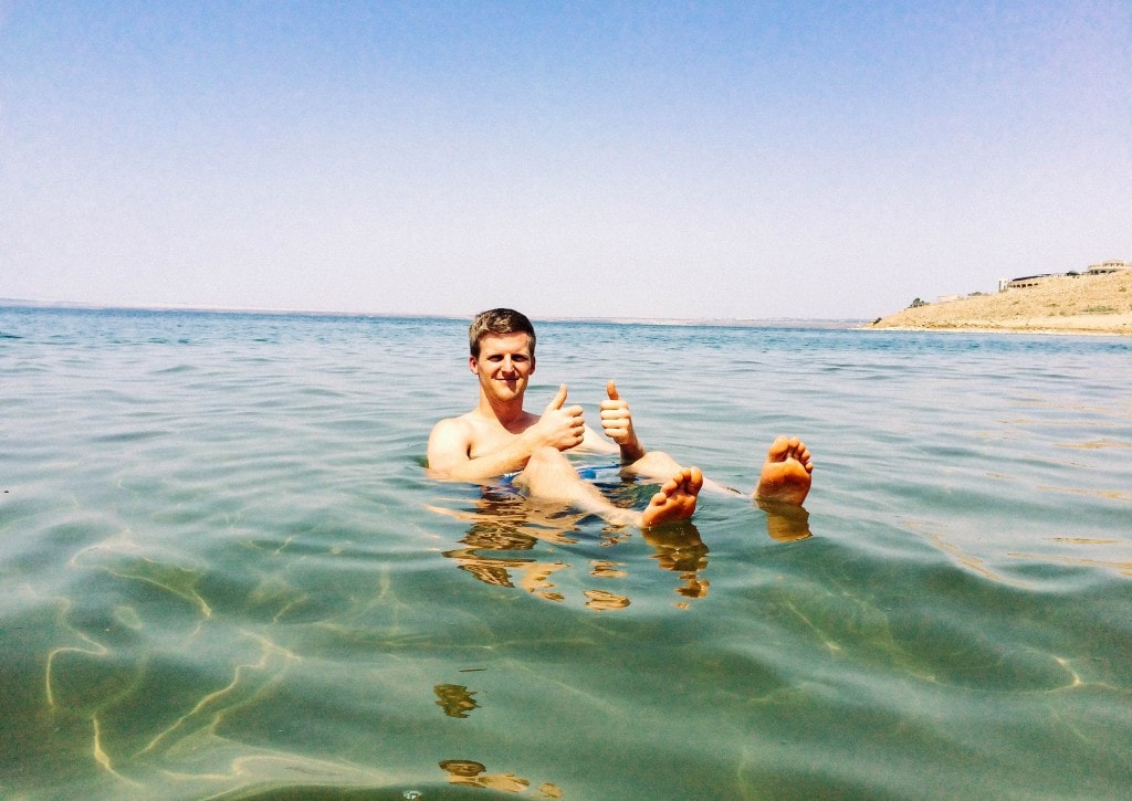 floating in the dead sea 