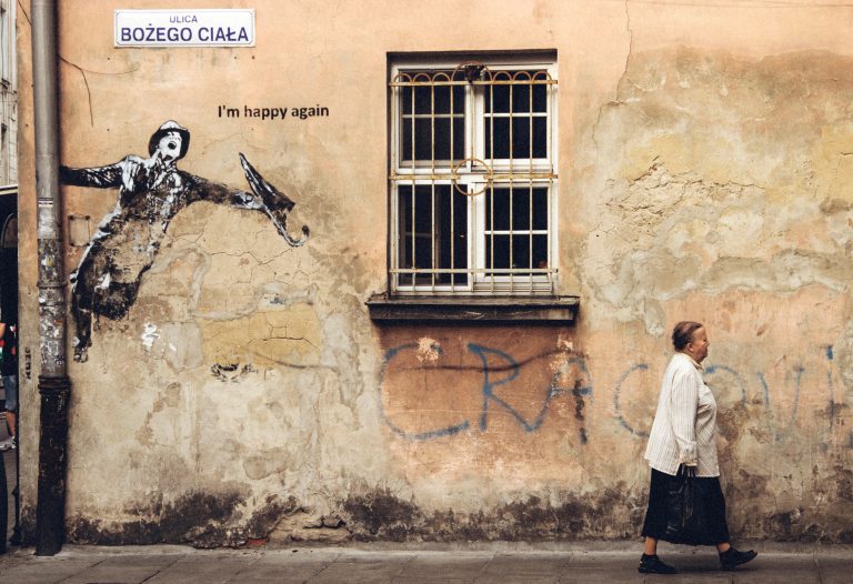 Krakow Street Art : I'm Happy Again