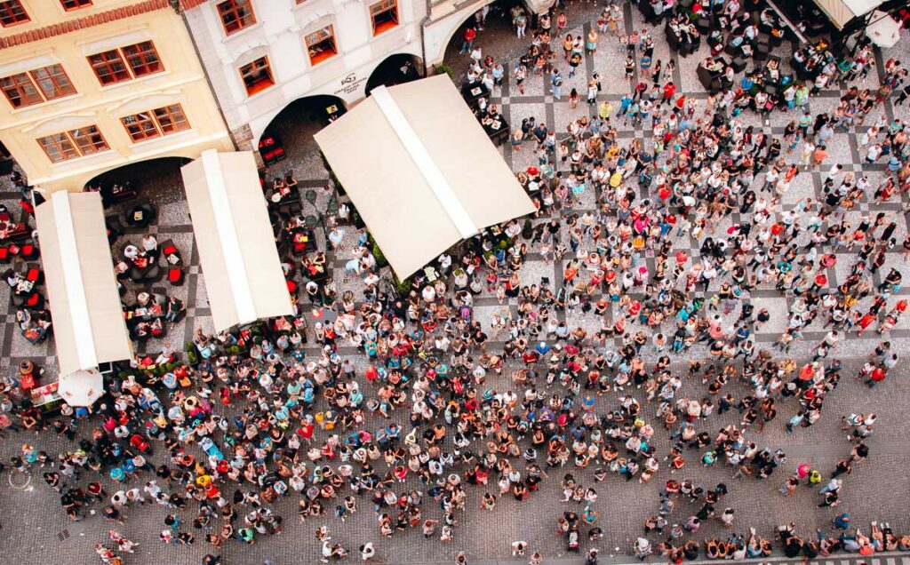 Prague Crowds 