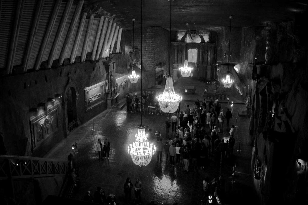 St. Kinga's Chapel in Wieliczka Salt Mine, Poland 