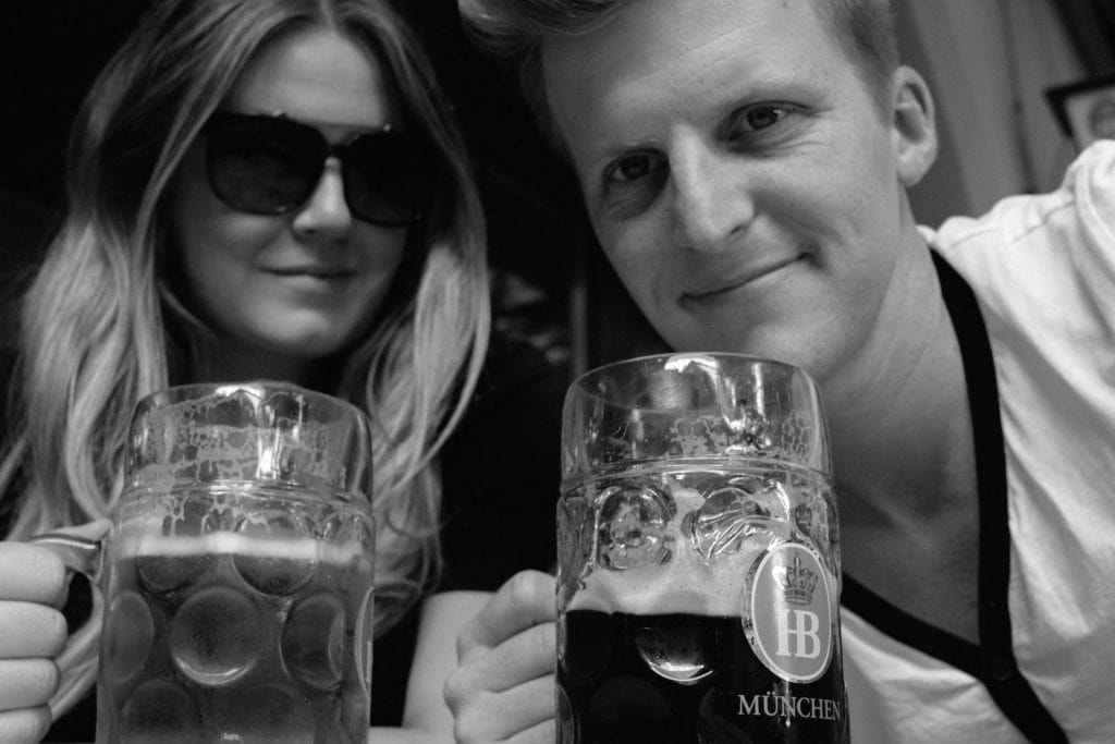 Drinking beer in Munich