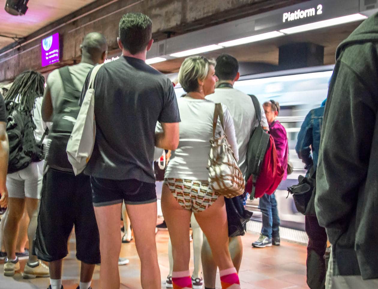 No Pants Subway Ride Los Angeles 