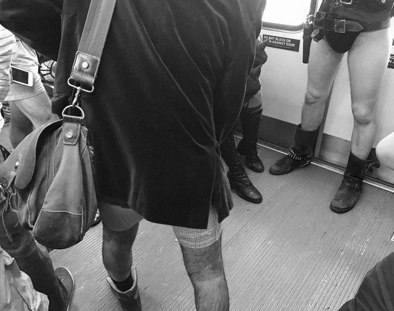 No Pants Metro Ride 