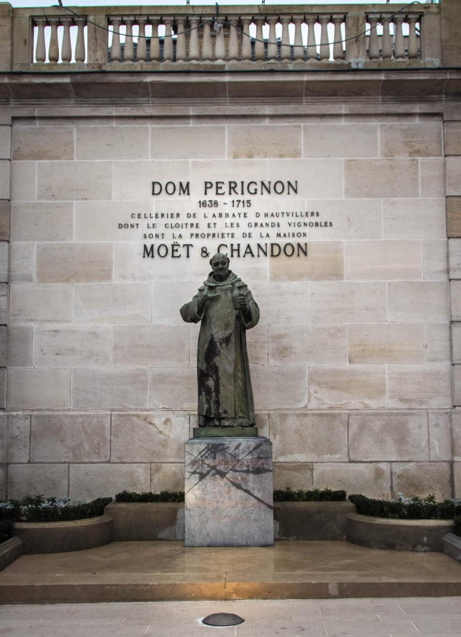 Dom Perignon Statue, Epernay 