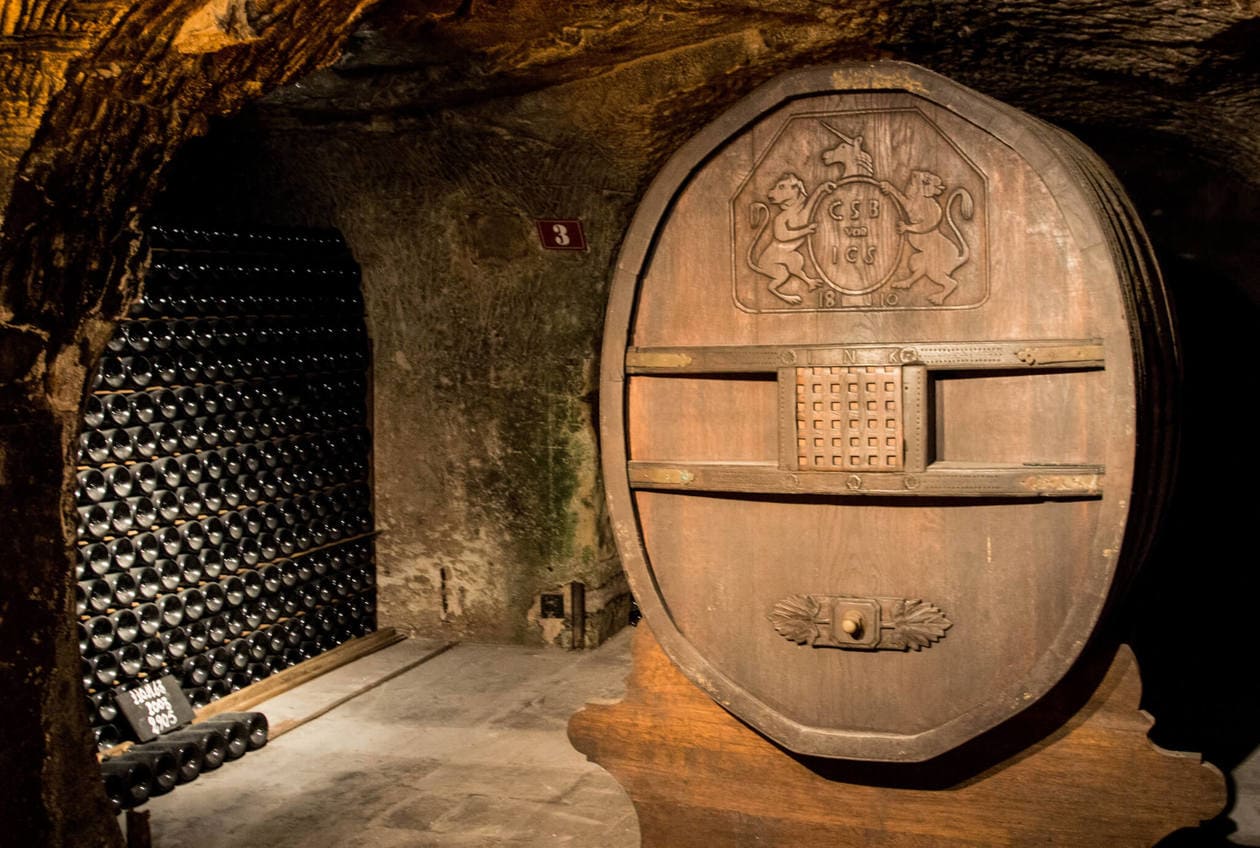 Visit the Moët & Chandon underground wine cellars in Champagne