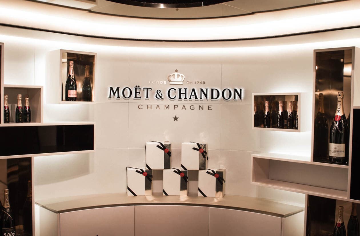 Visit the Moët & Chandon underground wine cellars in Champagne