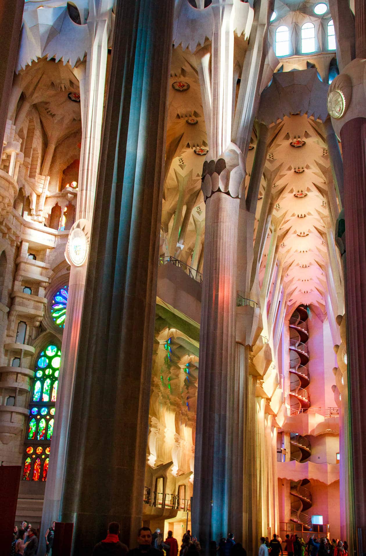 Gaudi Cathedral Interior