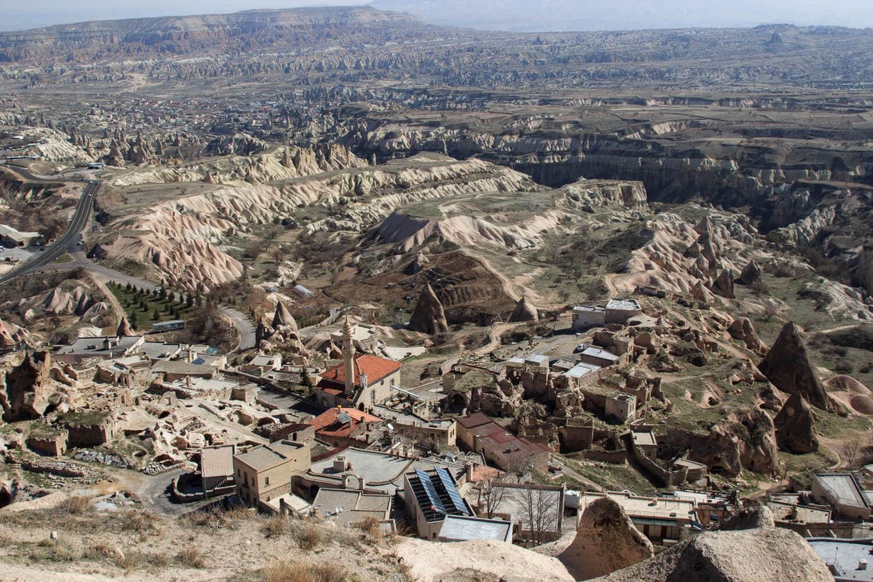 View From Uchisar Castle, Cappadocia 