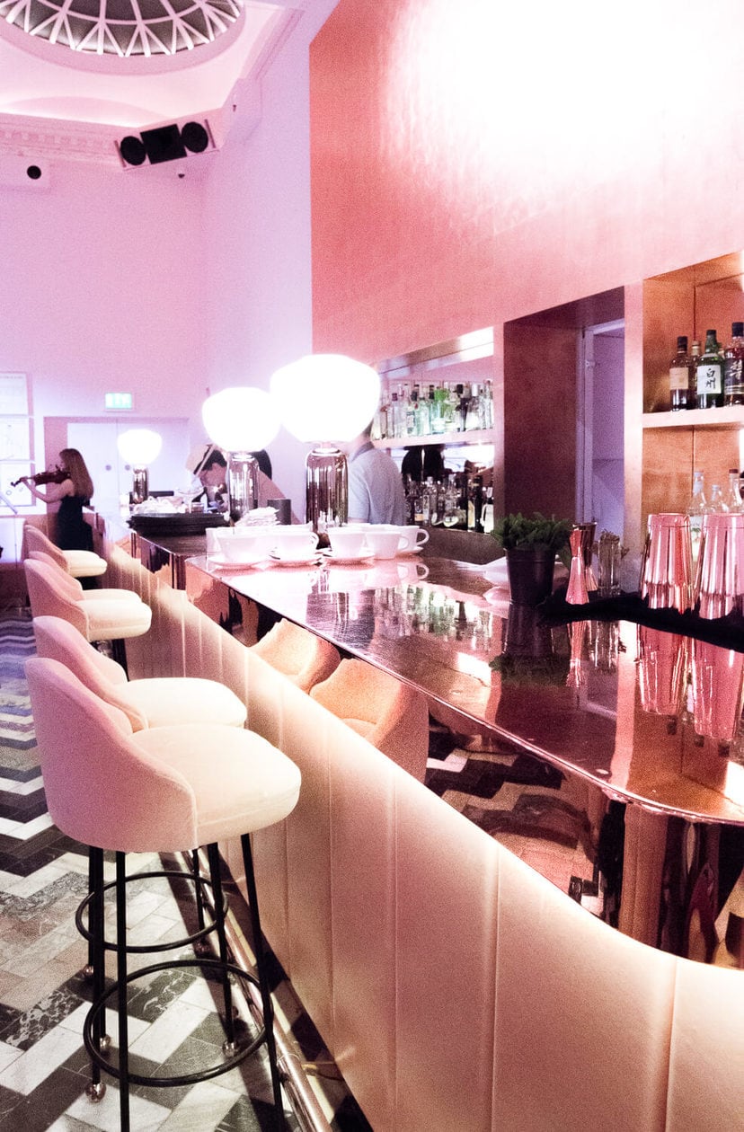 Inside London's most photogenic restaurant. Keep reading for more information about Sketch Afternoon Tea in their famous pink restaurant, The Gallery. 