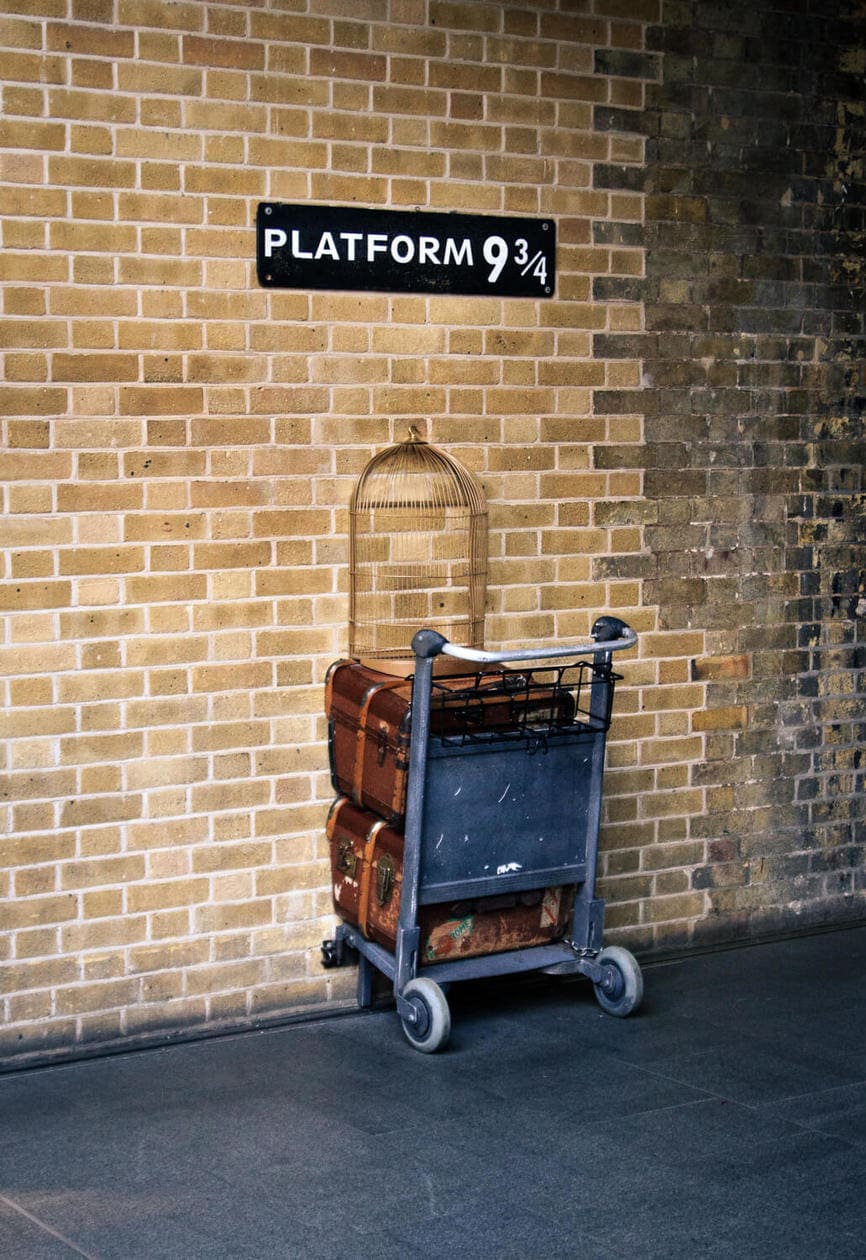 Harry Potter Platfrom at King's Cross in London