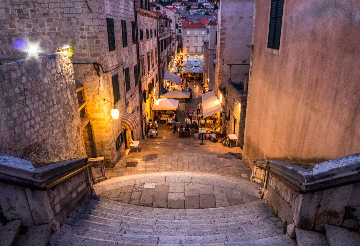 Old Town Dubrovnik at Night