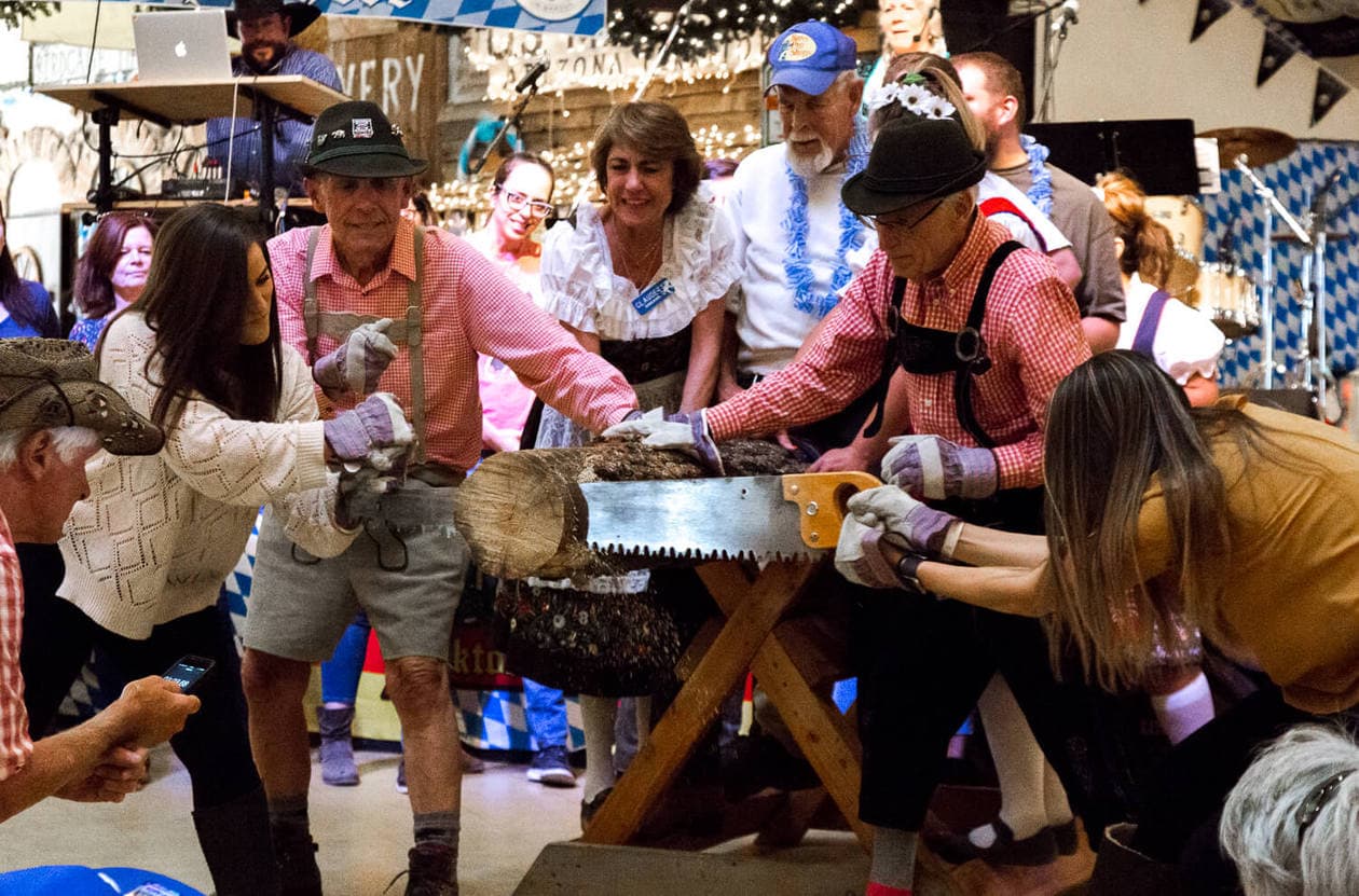 Big Bear Oktoberfest Log Sawing Contest 