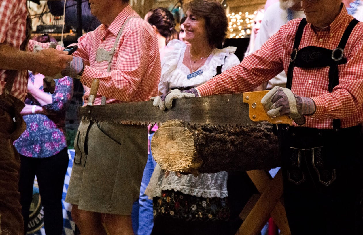 Big Bear Oktoberfest Log Sawing Contest 