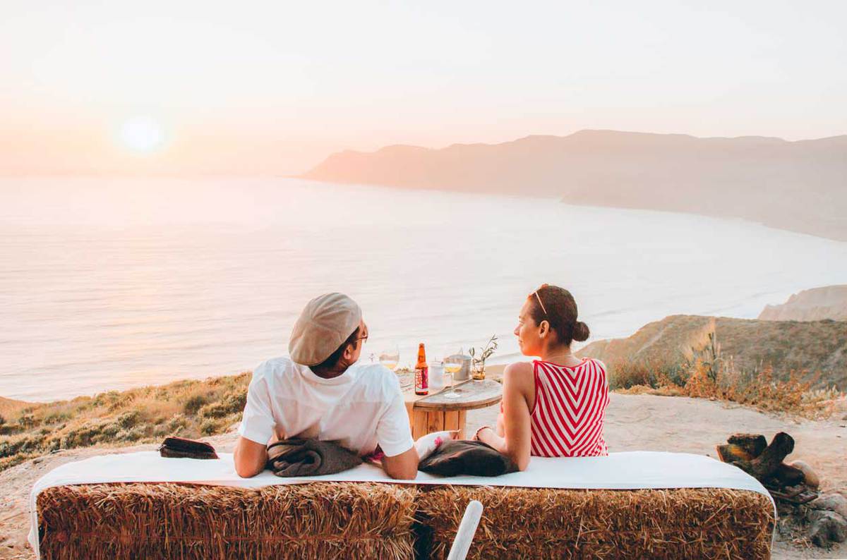 Sunset bar in Ensenada, Baja California 