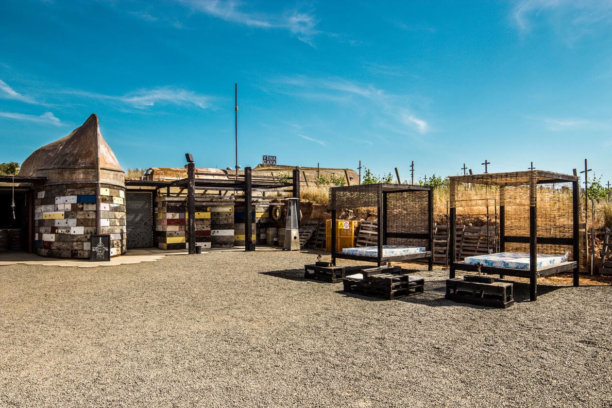 Recycled Boat Ceilings and Cabanas at Vena Cava in Valle de Guadalupe 