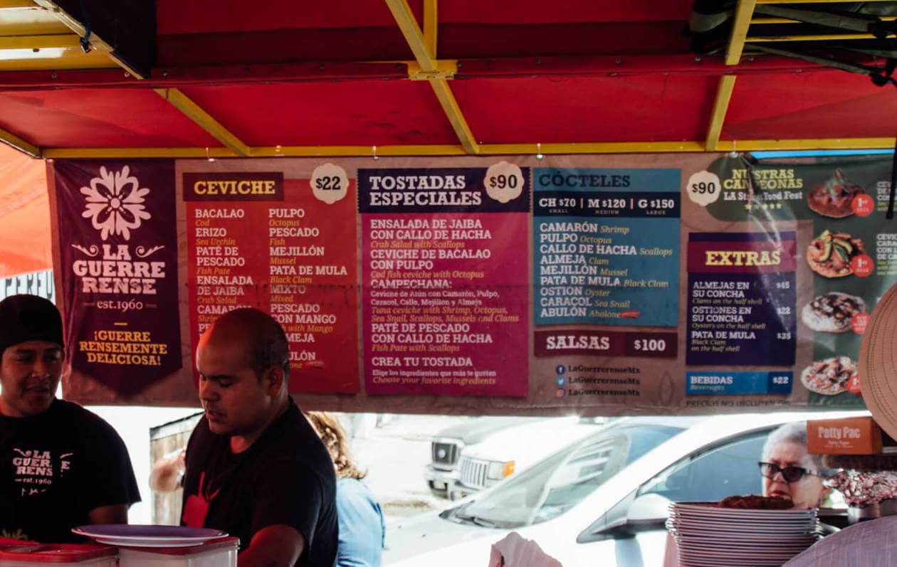 La Guerrerense Menu Ensenada 