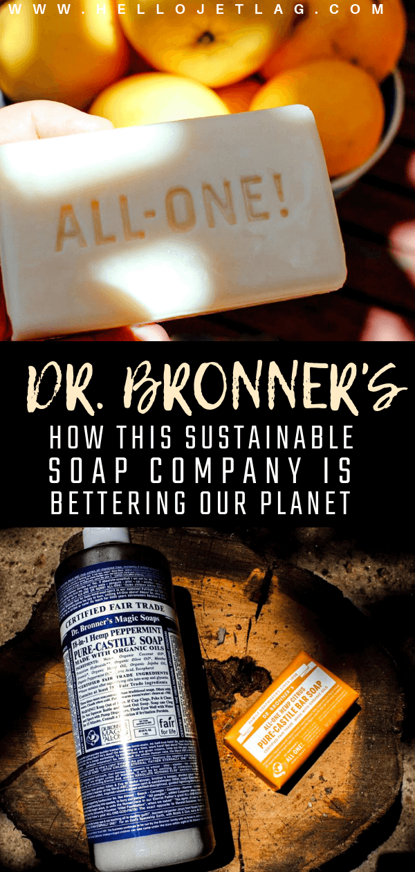 From the local community levels to a global scale, Dr. Bronner's is making a huge difference in the world, and is the epitome of a true, eco-friendly brand. Keep reading to learn about their environmental, fair trade and organic practices, as well has how I use their liquid castile soap / bar soap to clean my makeup brushes and beauty blenders. And discover why it's the perfect soap for traveling.