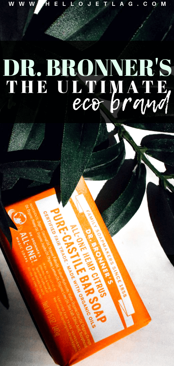 From the local community levels to a global scale, Dr. Bronner's is making a huge difference in the world, and is the epitome of a true, eco-friendly brand. Keep reading to learn about their environmental, fair trade and organic practices, as well has how I use their liquid castile soap / bar soap to clean my makeup brushes and beauty blenders. And discover why it's the perfect soap for traveling.