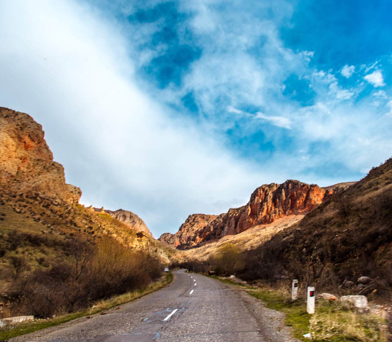 The road to Noravank Monastery // A Must Visit Religious and Historical Monastery Complex situated on a cliff within a gorge created by the Amagu River. Noravank Monastery is located in Southern Armenia near Areni (on the way to Jermuk). 