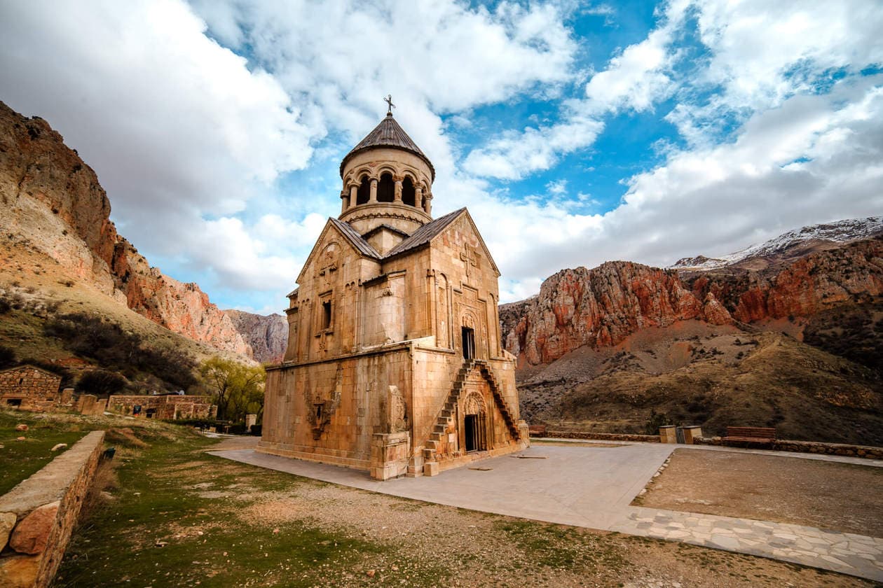 Noravank Monastery // A Must Visit Religious and Historical Monastery Complex situated on a cliff within a gorge created by the Amagu River. Noravank Monastery is located in Southern Armenia near Areni (on the way to Jermuk). 