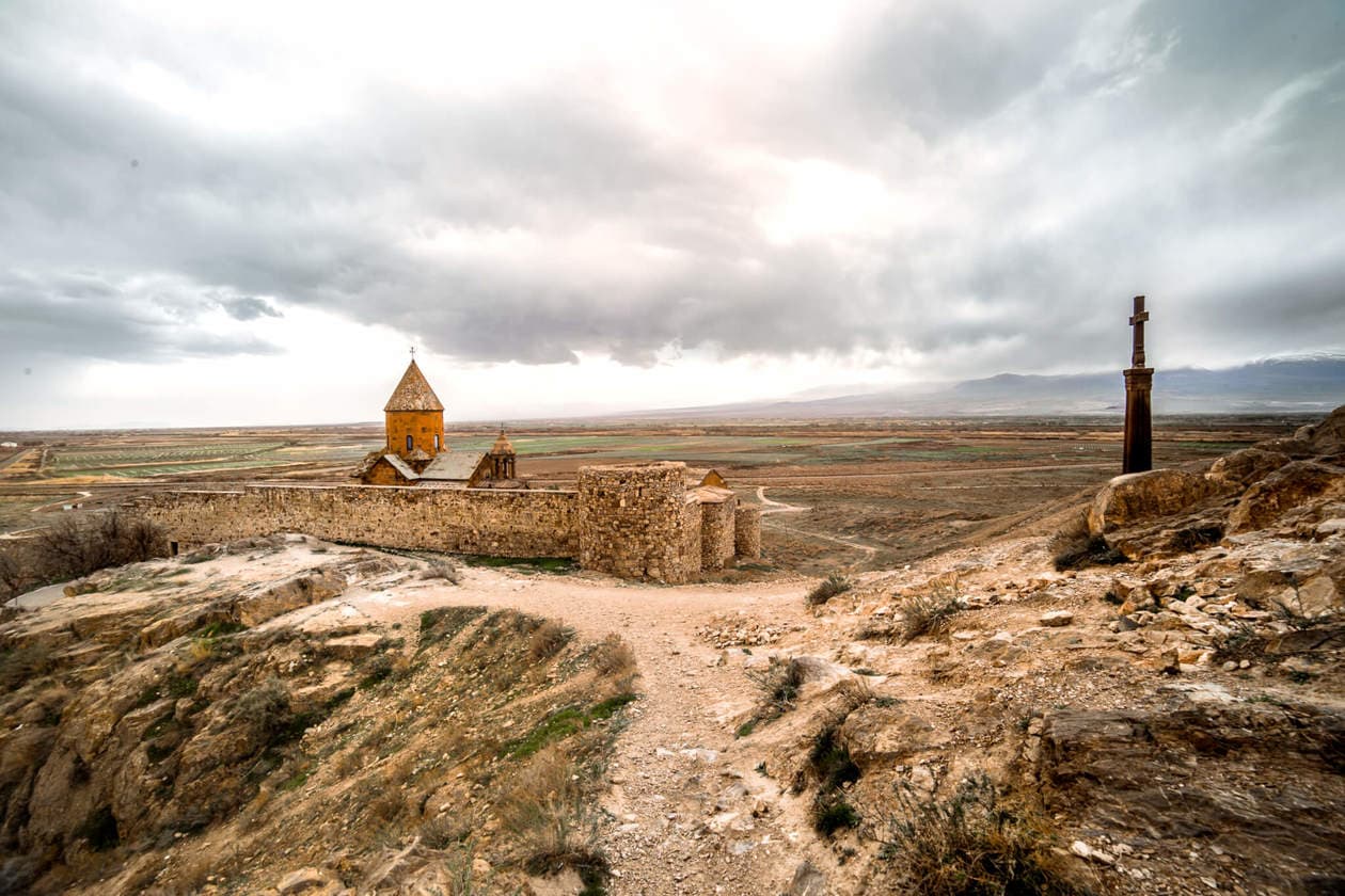 Khor Virap Monastery in Central Armenia // The Ultimate Armenia Travel Guide: Discover where to go and what to eat, plus the best time to visit, travel tips and more. 