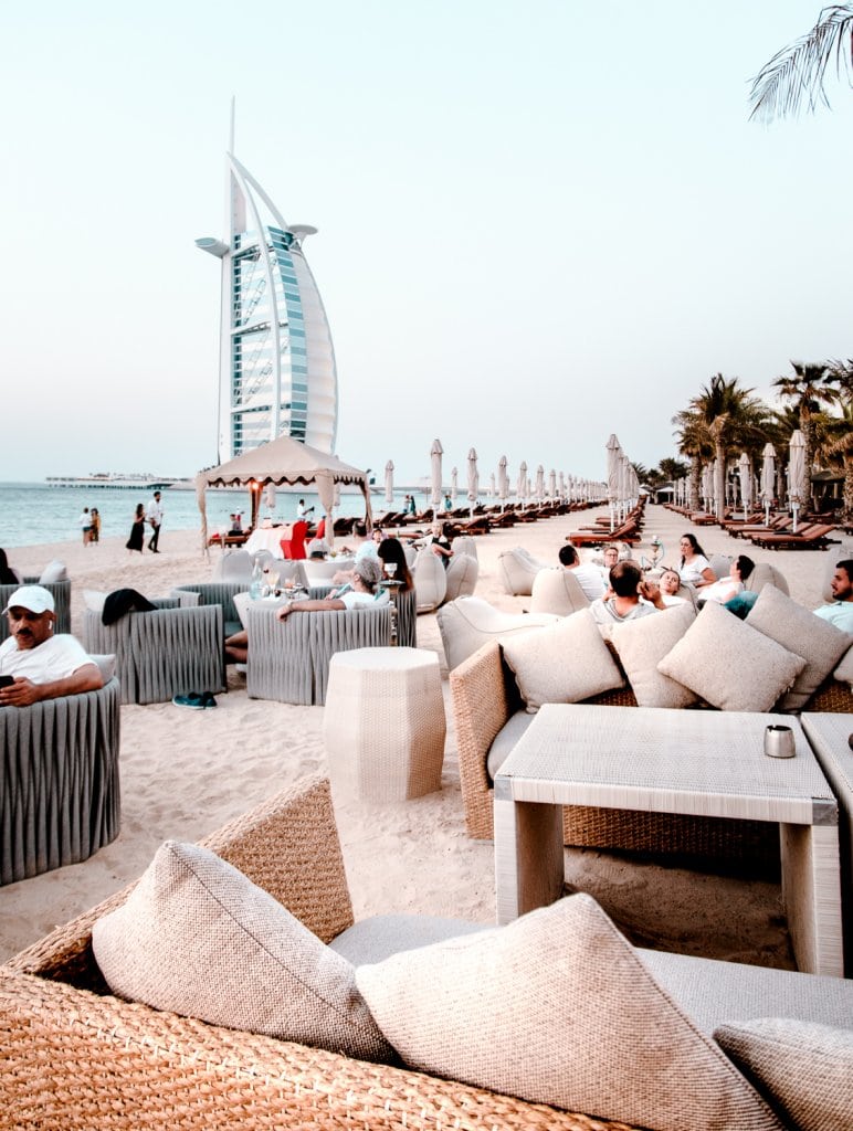 Shimmers Dubai // Beach Cocktails with the Best View of the Burj Al Arab