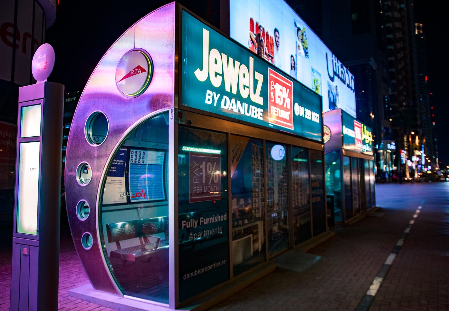 Dubai Air Conditioned Bus Stop 