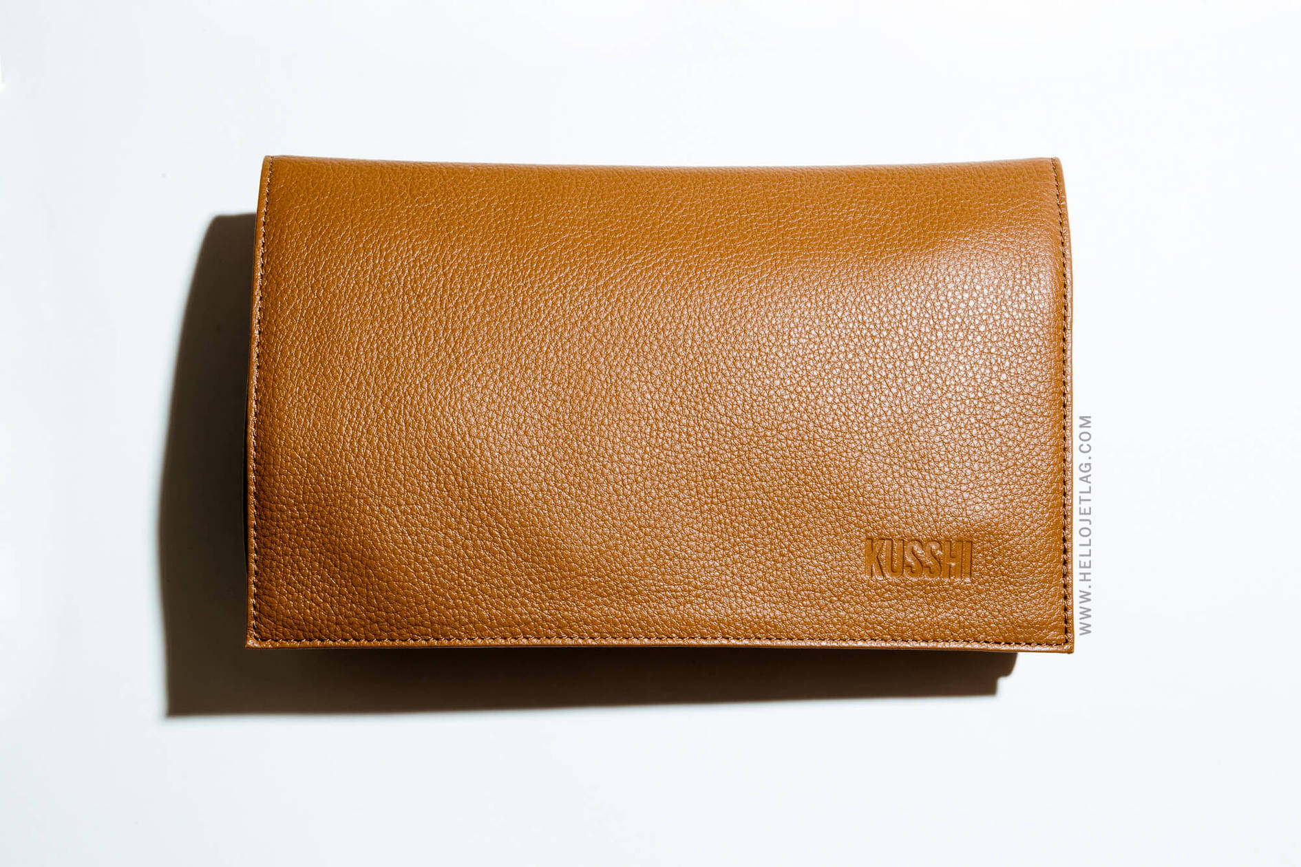 Kusshi Signature Makeup Bag Sea Green/ Bright Orange