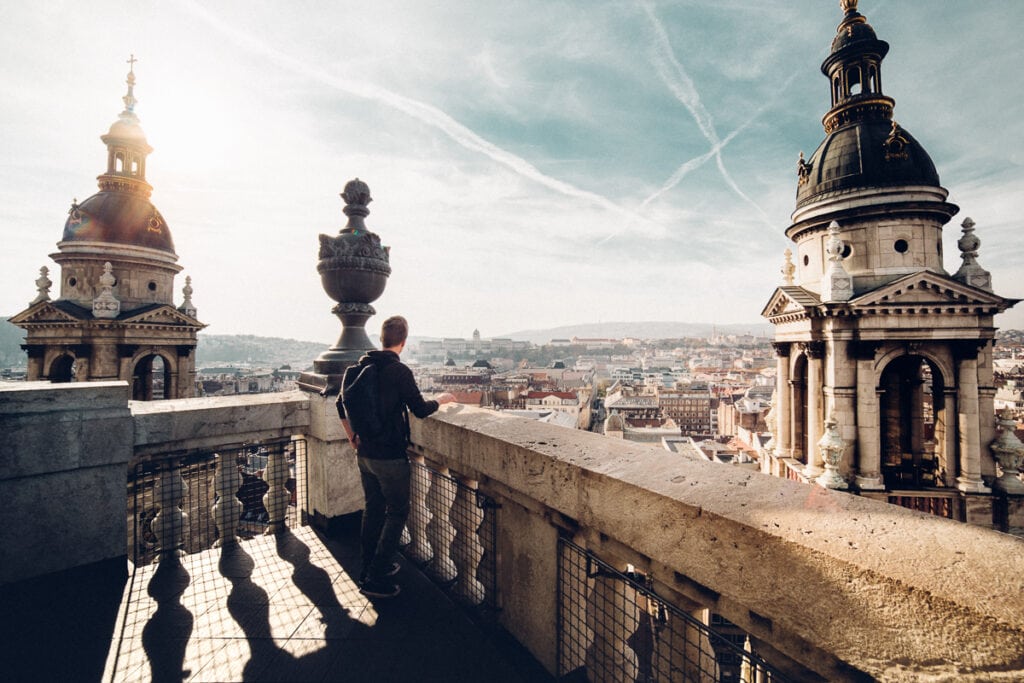 View from St. Steven's Basilica in Budapest, Hungary 