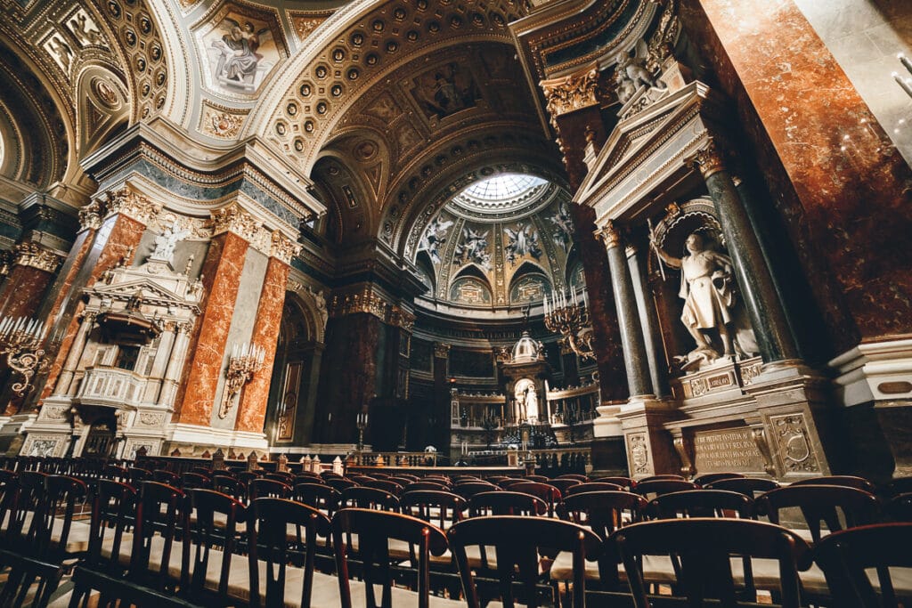 Interior of Budapest's largest church