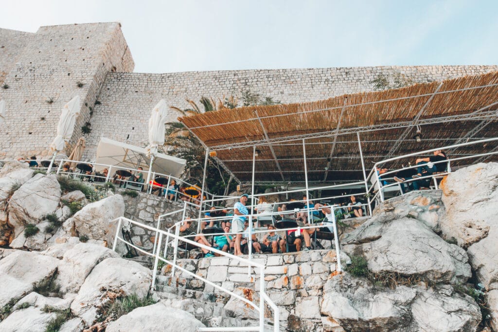 Cliff bar in Dubrovnik, Croatia 