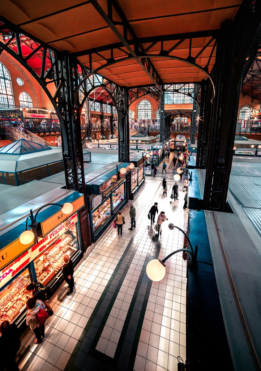 Grote Markthal in Boedapest, Hongarije