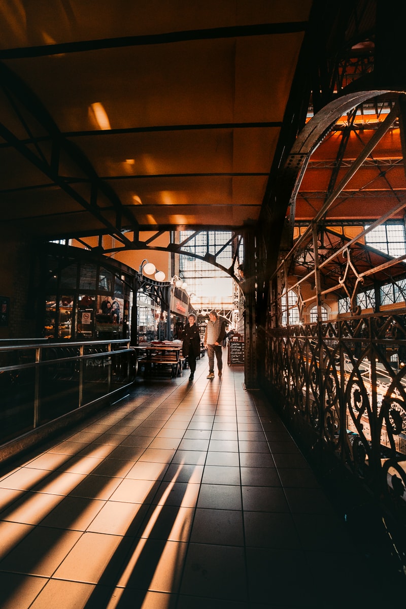 Great Market Hall in Budapest, Hungary 