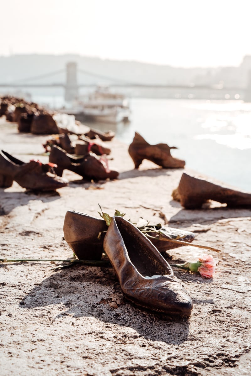 Shoes on the Danube in Budapest 