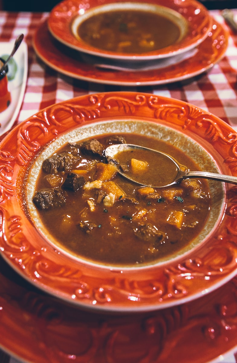 Goulash at Hungarikum Bisztro in Budapest 