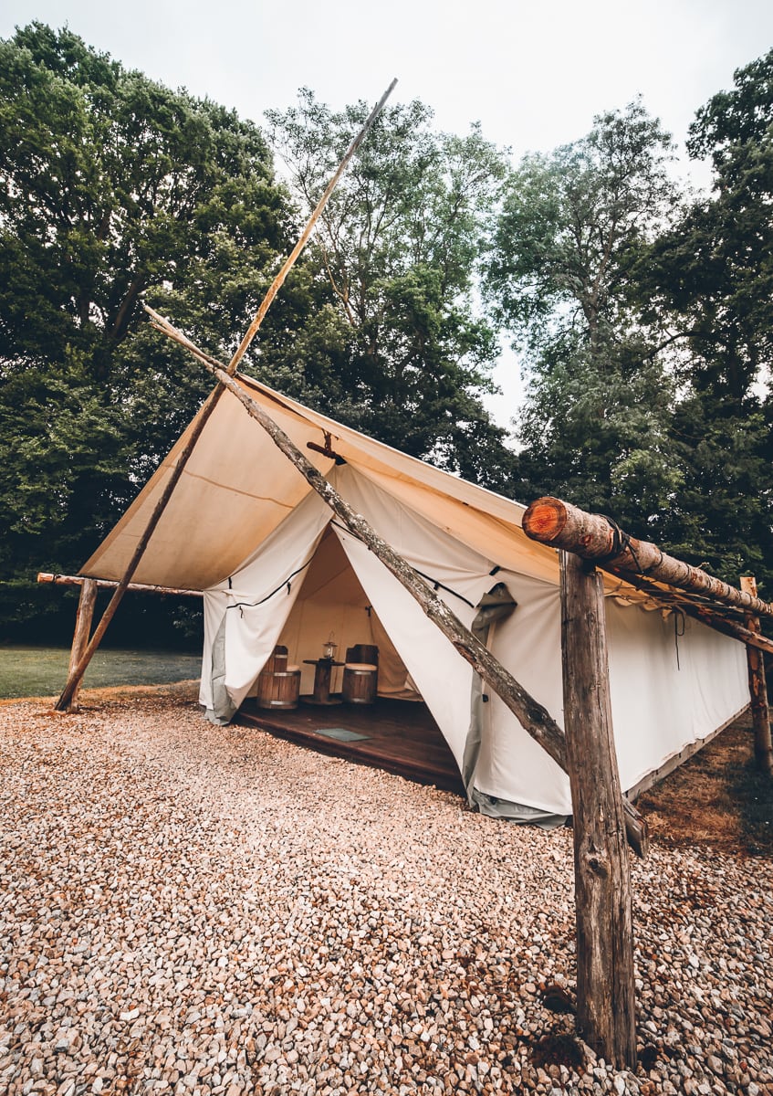 Western Tent at Domaine Arvor Campsite 