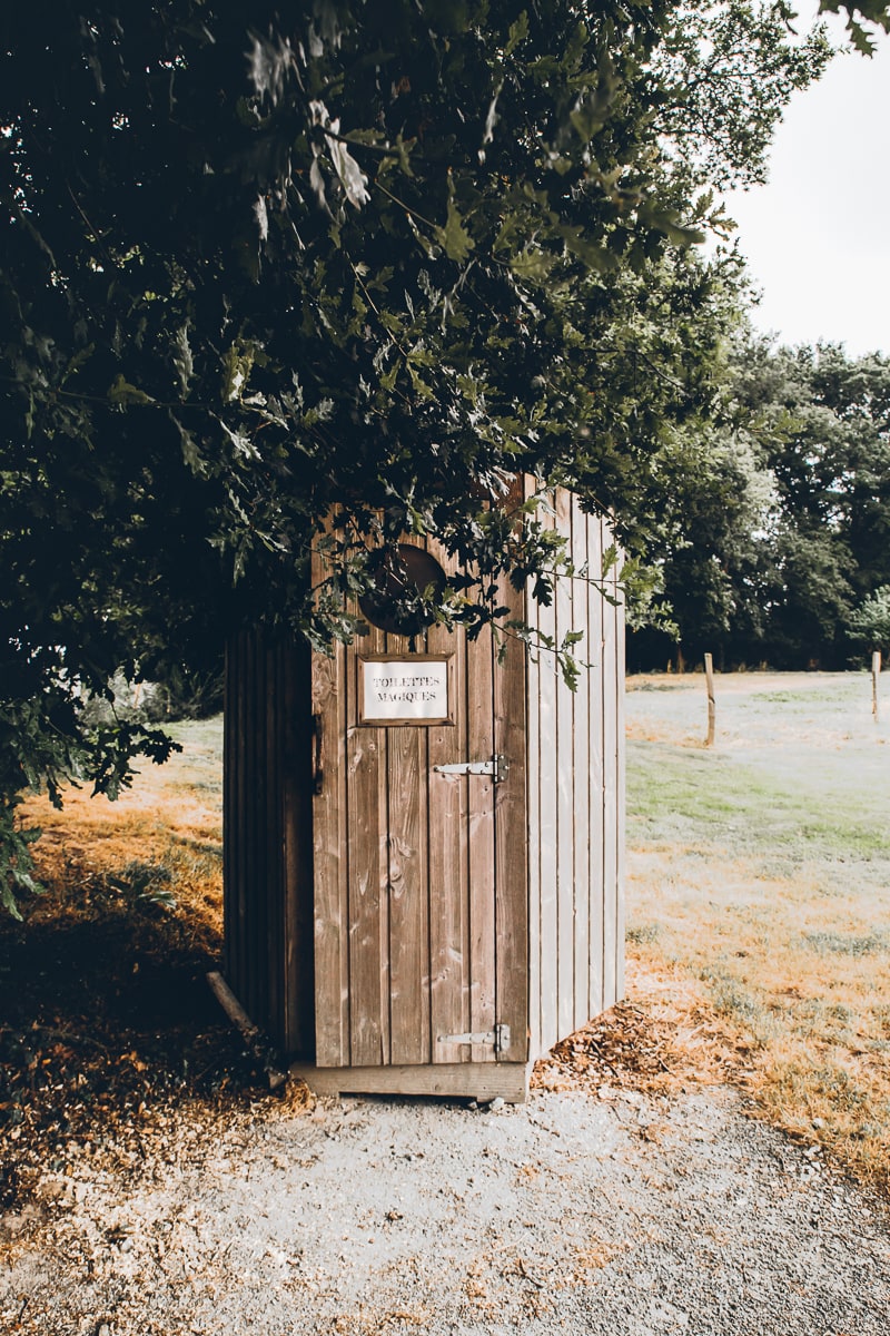 Dry Toilet at Domaine Arvor in France 