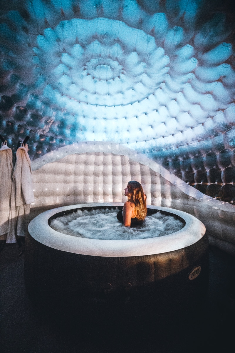 Bubble Hotel Room with Jacuzzi in France 