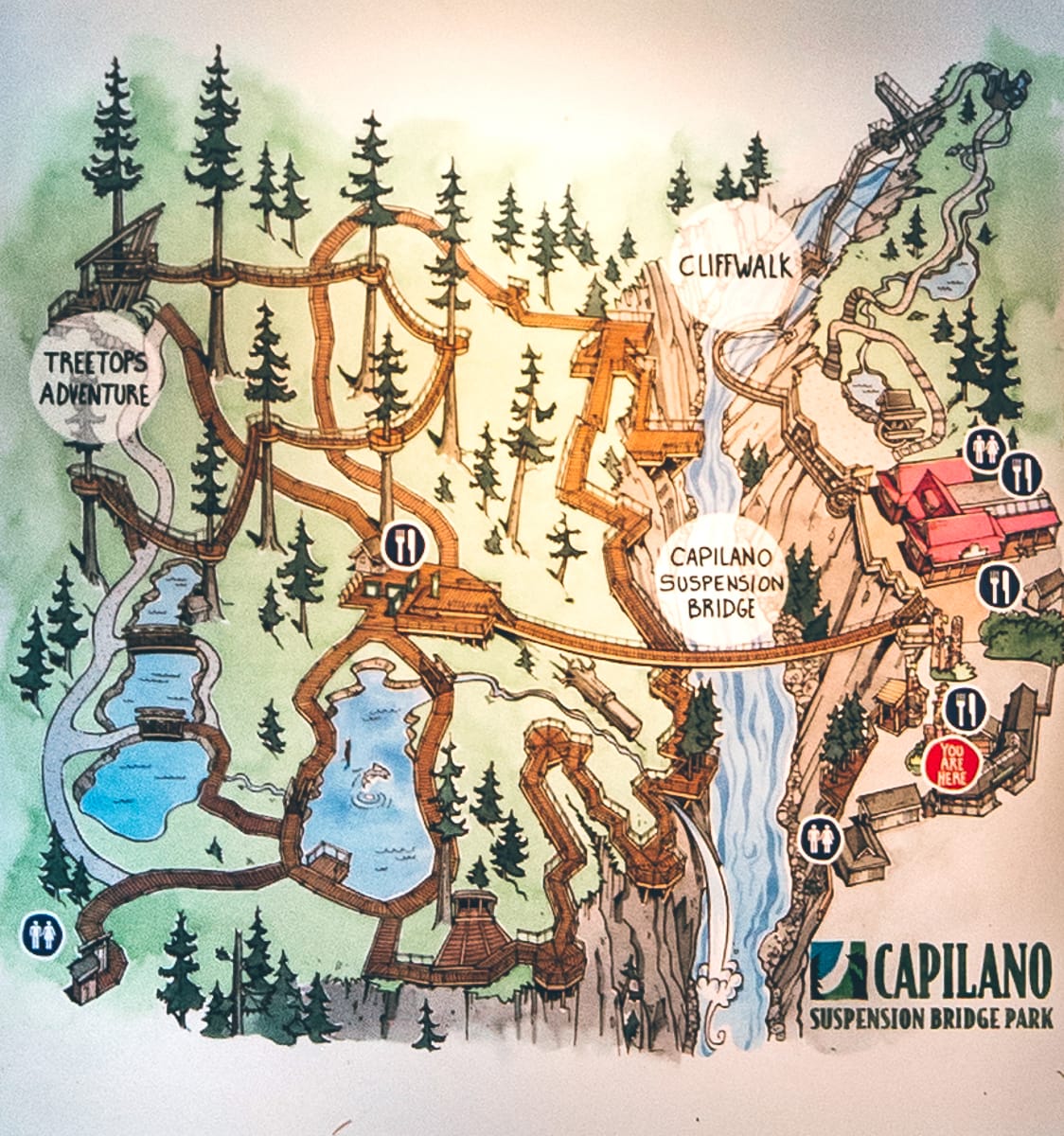 Capilano Suspension Bridge Park Map