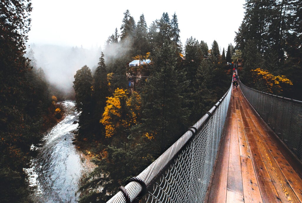 Capilano Bridge over Capilano River