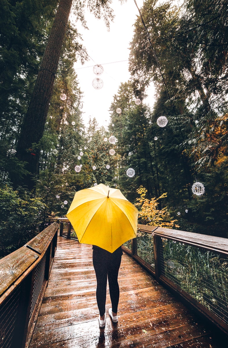 The Listel Hotel Umbrella at Capilano Suspension Bridge Park