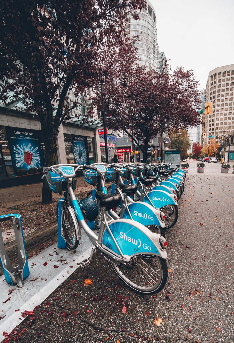 Mobi Bikes in Vancouver Canada