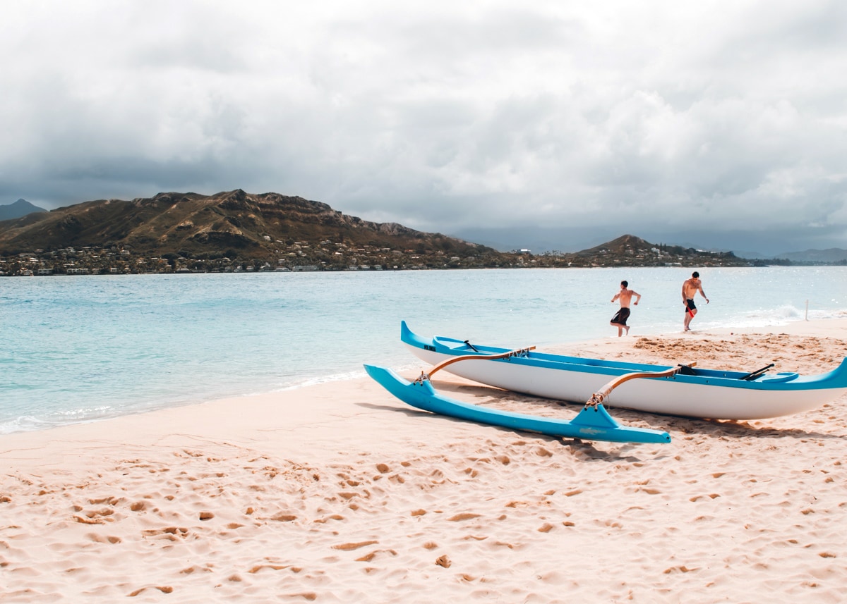 Mokoulua Islands on Oahu 