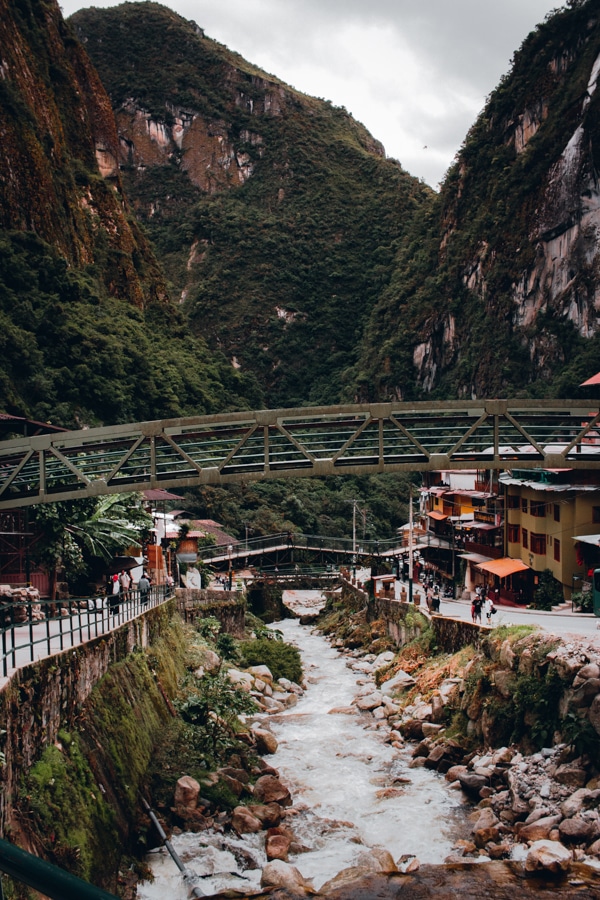 Urubamba River in Aguas Calientes 