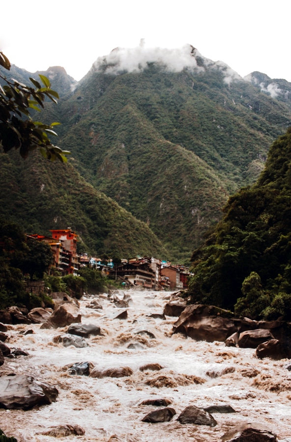 Urubamba River in Aguas Calientes 