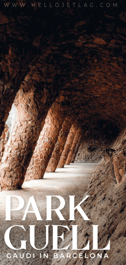 Park Guell by Antoni Gaudi in Barcelona 