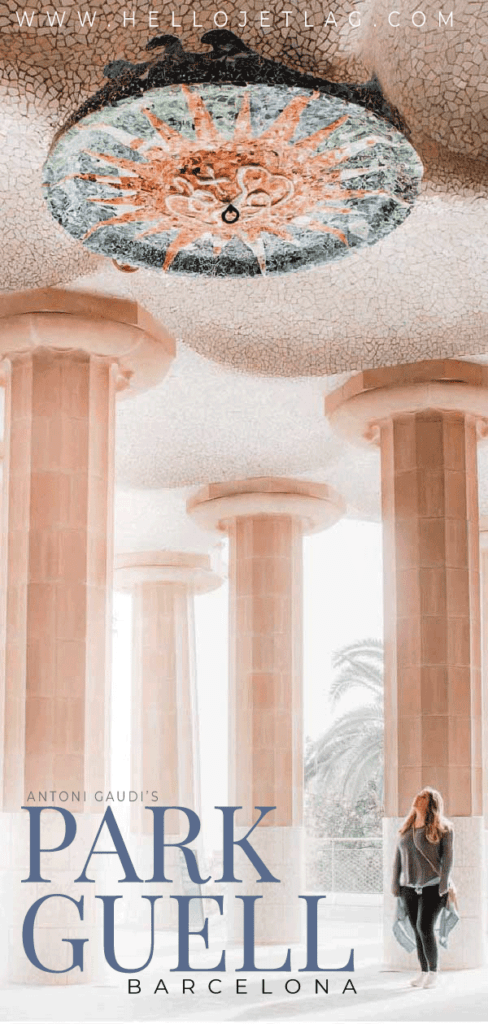 Park Guell by Antoni Gaudi in Barcelona 