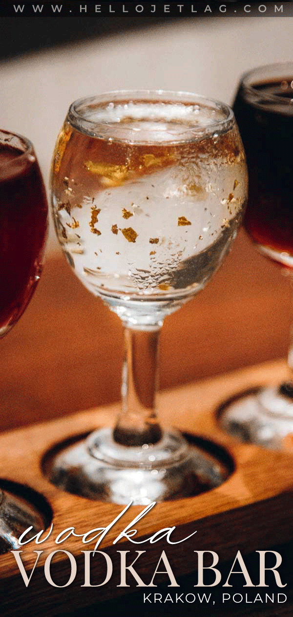 Polish Vodka Tasting at Wodka Bar In Old Town Krakow