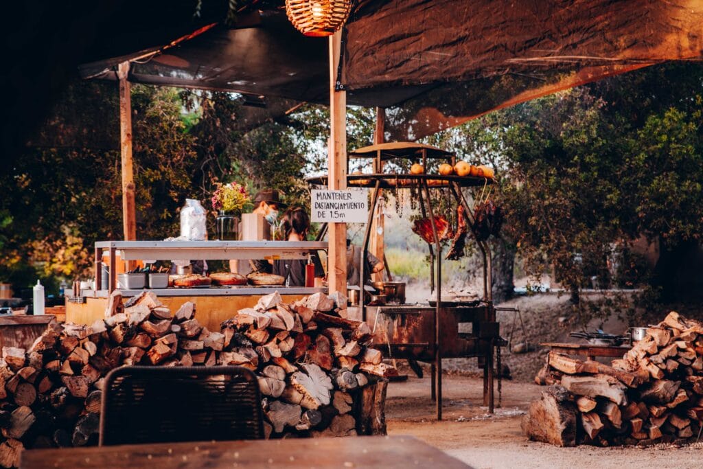 Primitivo Outdoor Restaurant in Valle de Guadalupe, Mexico 